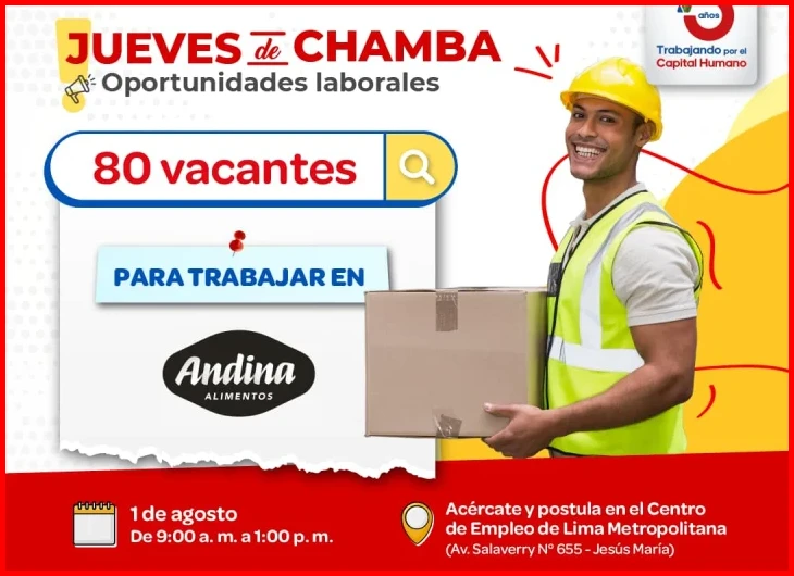 ¿Bolsa de Trabajo Lima sin experiencia Junio 2026?