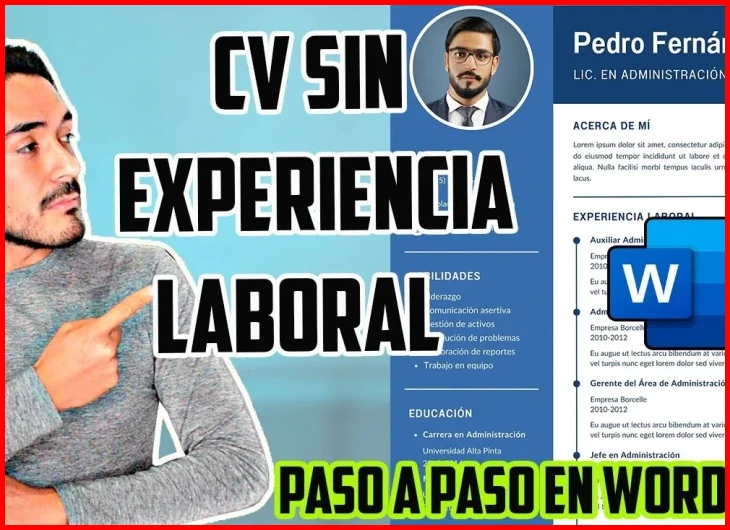¿COMO CREAR UN CV SIN EXPERIENCIA LABORAL EN ... - YouTube?