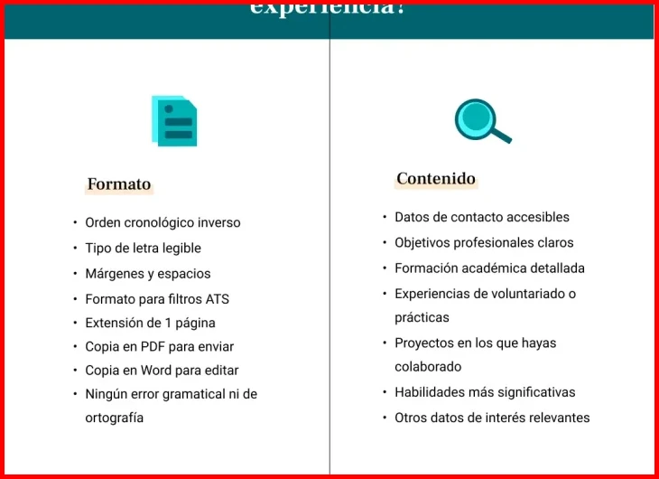 Definir un objetivo profesional sin experiencia previa