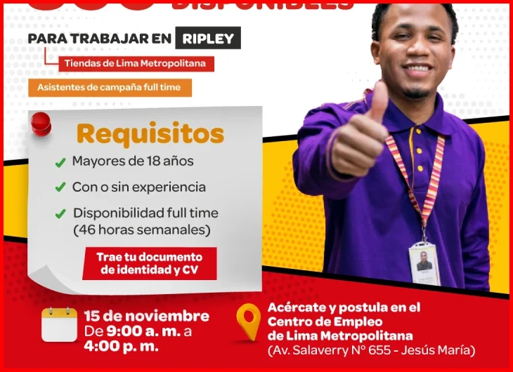 ¿Empleos de Tecnico Sin Experiencia en Lima, Lima - Indeed?