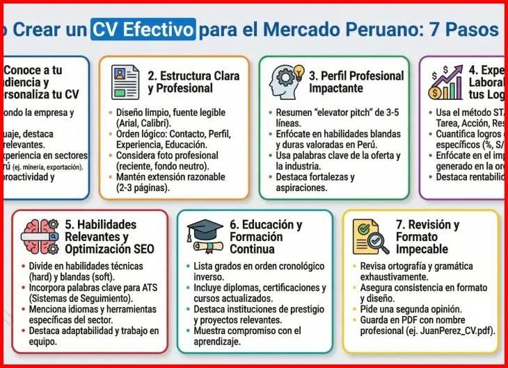 pasos para actualizar tu currículum en Perú